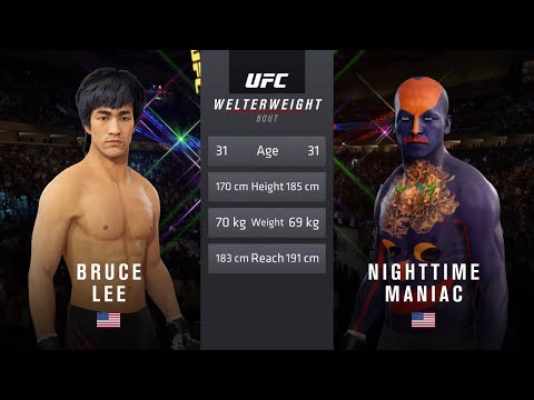 Bruce Lee vs. Nighttime Maniac (EA Sports UFC 4)