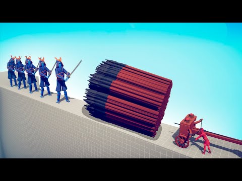 5x GIANT SAMURAI vs EVERY GOD - TABS | Totally Accurate Battle Simulator 2024