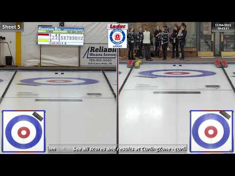 Skylar Ackerman vs. Kim Rhyme - Draw 2 - Curling Stadium Alberta Curling Series #4