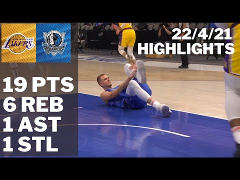 Kristaps Porzingis vs. Lakers: 19 pts, 6 reb, 1 ast, 1 stl HIGHLIGHTS 2020/21 Reg Season [22.04.21.]