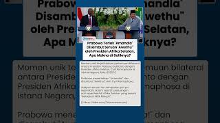 Momen Prabowo Teriakkan 'Amandla' dan Disambut Seruan 'Awethu' oleh Presiden Afrika Selatan