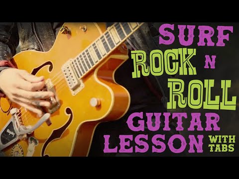 Surf Rock & Roll Guitar Lesson - Deathrace 2000 - X Ray Cat Trio