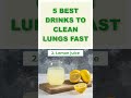 5 Best Drinks To Clean Lungs Fast Try These