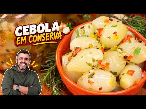O MELHOR PETISTO - CEBOLA EM CONSERVA - A MAIS FÁCIL DO MUNDO - Receitas de Pai