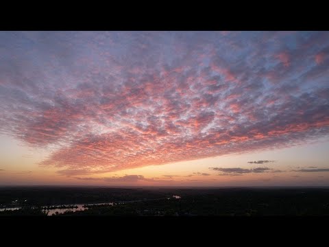 LIVE Storm Clouds and the Sunset from Eastern Iowa
