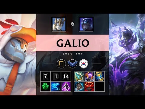 Galio Top vs Shen - KR Diamond Patch 25.18