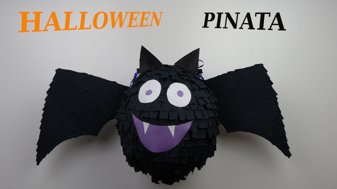 Halloween Pinata. Bat Pinata. DIY Pinata DIY World