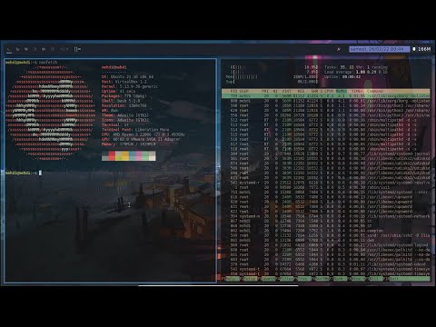My minimal DWM setup (axyl modified) | Ubuntu server | #4BugsWriter