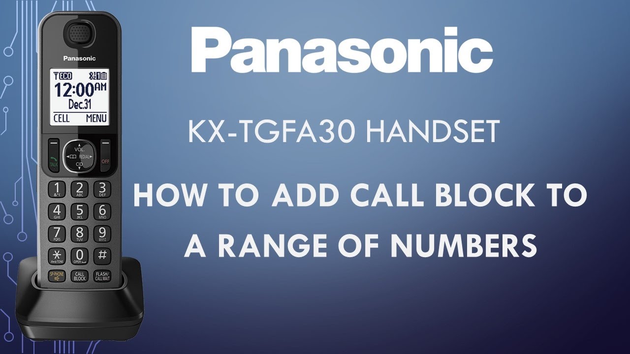 How to block a range of phone numbers?
