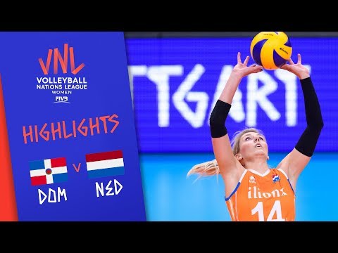 DOMINICAN REPUBLIC vs. NETHERLANDS - Highlights Women | Week 4 | Volleyball Nations League 2019