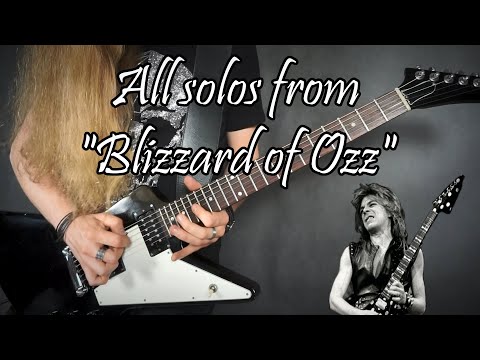 Randy Rhoads All Solos From "Blizzard of Ozz" Album Cover