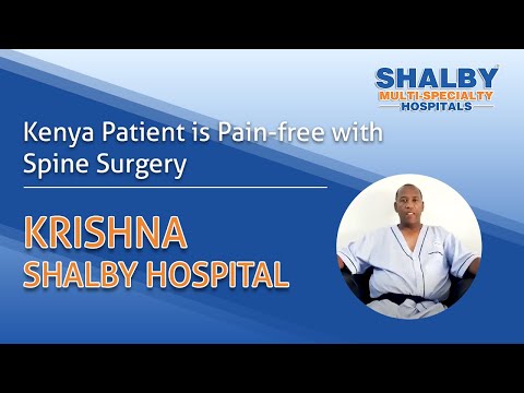 Kenya Patient is Pain-free with Spine Surgery at Krishna Shalby Hospital Ahmedabad