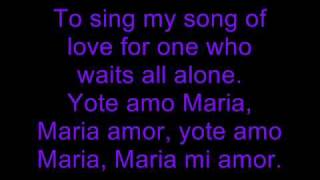 roy orbison yo te amo maria lyrics