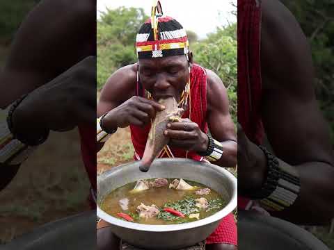 Maasai Aardvark Stew 🦘🥩🇰🇪 #Maasai #MaasaiTribe #Aardvark #Stew #Tanzania #Kenya #Africa