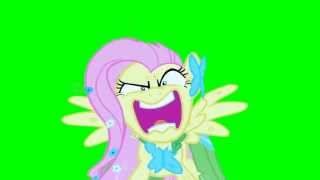 Fluttershy: "You're going to LOVE ME!" - Green Screen Ponies
