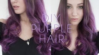 Purple Hair Dye Tutorial - How to Dye your Hair at Home