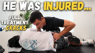 HE MESSED UP HIS BACK! Adjusting a Pickleball Player || Chiropractic Treatment with Dr. Tyler