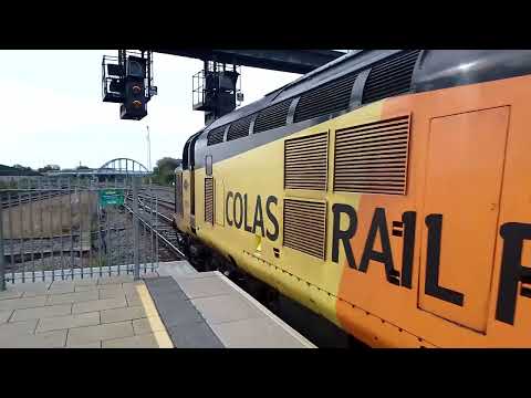 *Mega Thrash and Clag* Colas Rail 37219 "Jonty Jarvis" departs Derby with 1 tone horn