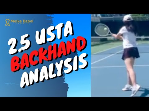 2.5 NTRP Tennis Backhand Analysis