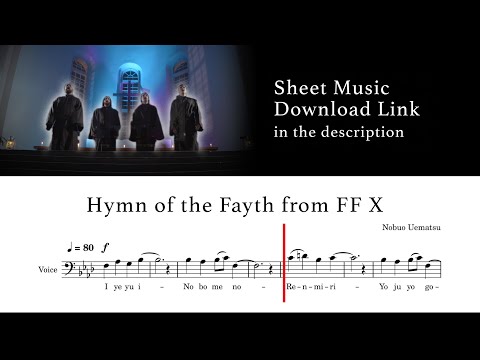 FFX Hymn of the Fayth -  Sheet Music Cover