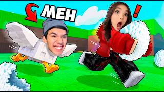 😱ТАУЫҚҚА АЙНАЛЫП ЖҰМЫРТҚАМДЫ БАСҚА АДАМДАРДАН ҚОРҒАДЫМ! ROBLOX!