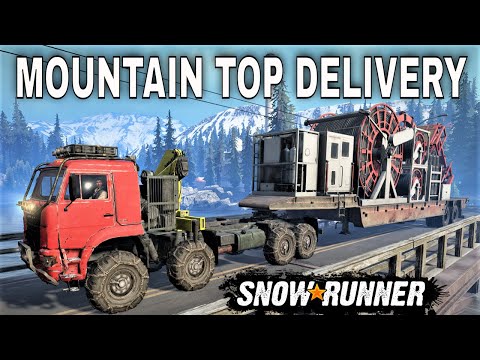 SNOWRUNNER MOUNTAINTOP DELIVERY FLOODED FOOTHILLS GAMEPLAY YUKON