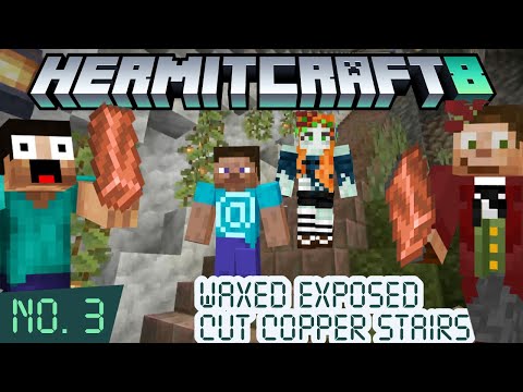 HermitCraft 8: Episode 3 — Scar Barter! Waxed Exposed Cut Copper Stairs!