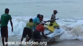 Water scooter ride in Goa beaches