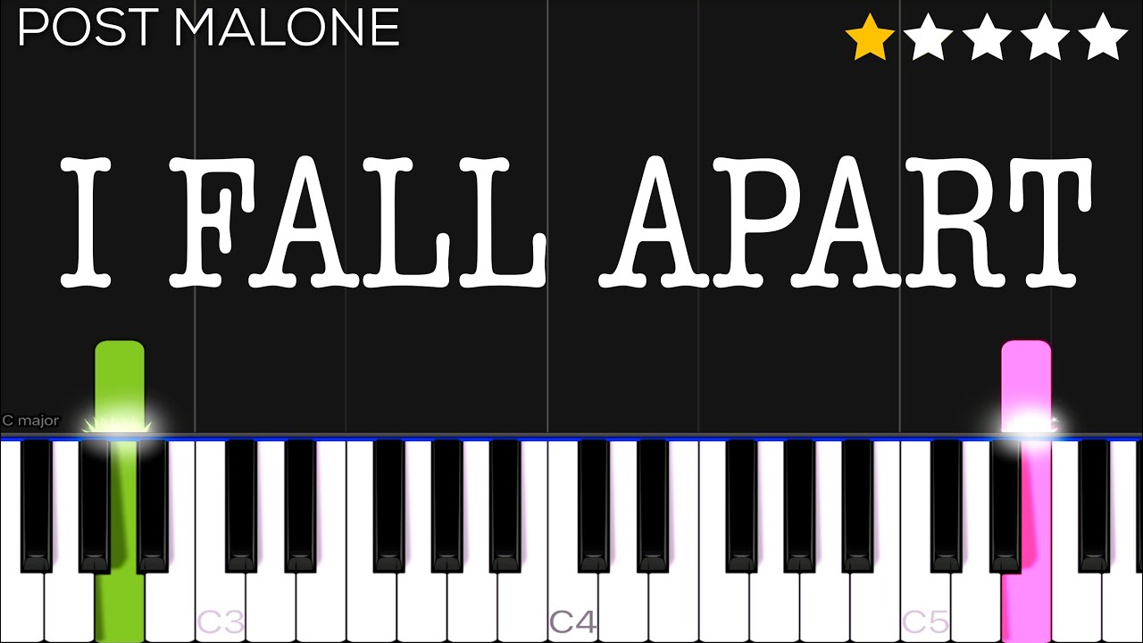 Post Malone - I Fall Apart | EASY Piano Tutorial