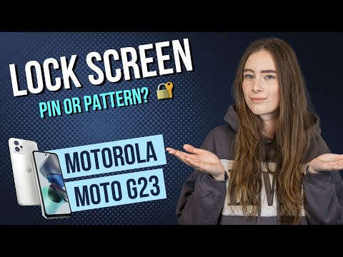 Motorola moto g23- How to set up screen lock • 📱 • 🀡 • ☡ • Tutorial