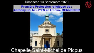 2020-09-13 – Profession religieuse d'Anthony et d'Antoine