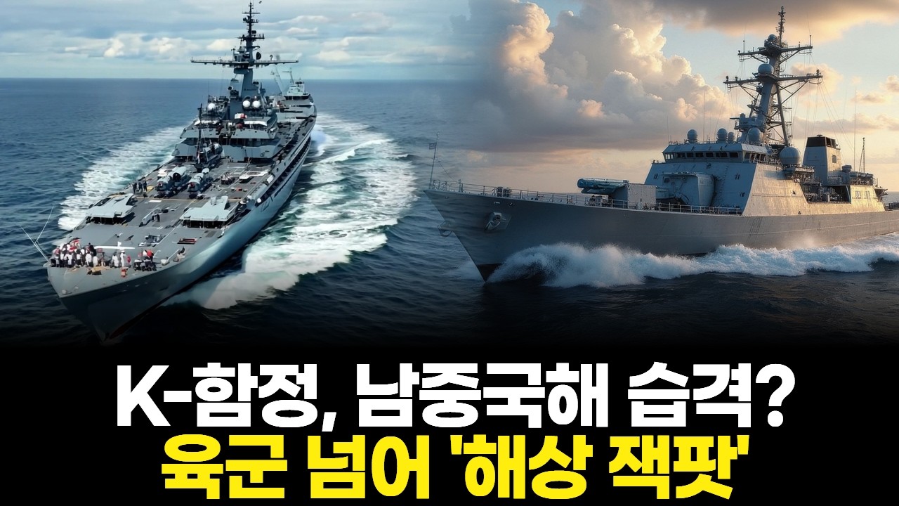 K-함정, 남중국해 습격? 육군 넘어 '해상 잭팟'