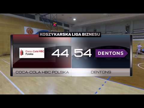 Coca-Cola HBC Polska vs Dentons - XVII kolejka - I Liga Warszawa - Koszykarska Liga Biznesu