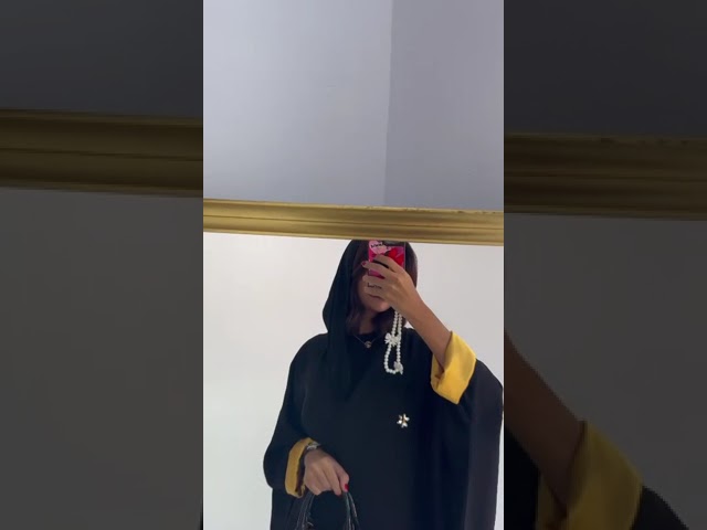 عباية كرستال بشت "أسود"