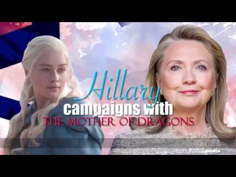 Hillary Clinton campaigns with Daenerys Targaryen