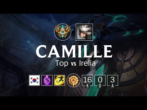 Camille Top vs Irelia - KR Challenger Patch 8.10