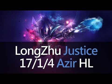 LongZhu Justice Best Azir Korea Highlight | AE86 Shifting Sands Mechanics Replays