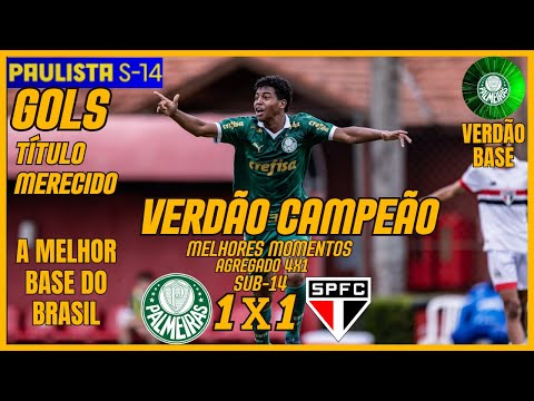 PALMEIRAS 1X1 SÃO PAULO - HIGHLIGHTS - GOALS - FINAL SECOND LEG - PAULISTÃO - UNDER-14 - 2025
