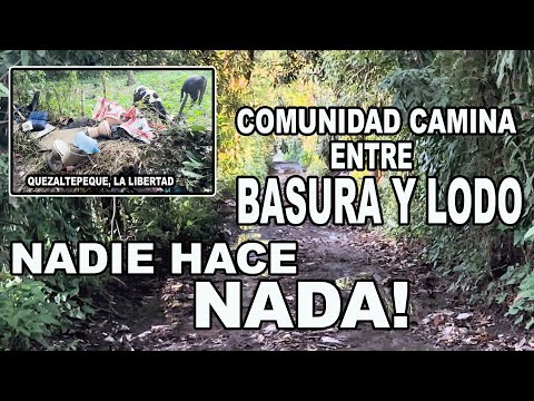 Basura y ripio Inunda esta calle Y nadie Hace nada en Quezaltepeque La Libertad