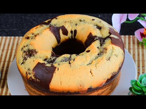 Tutorial on How to Make Marbled Cake - Easy Step-by-Step Recipe / Tasty Cooking