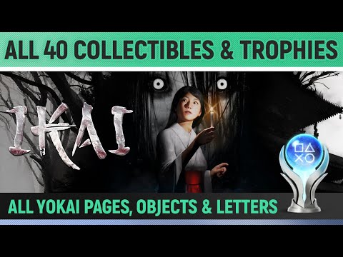 Ikai - All 40 Collectibles & Trophies 🏆 All Yokai Pages, Objects & Letter Locations