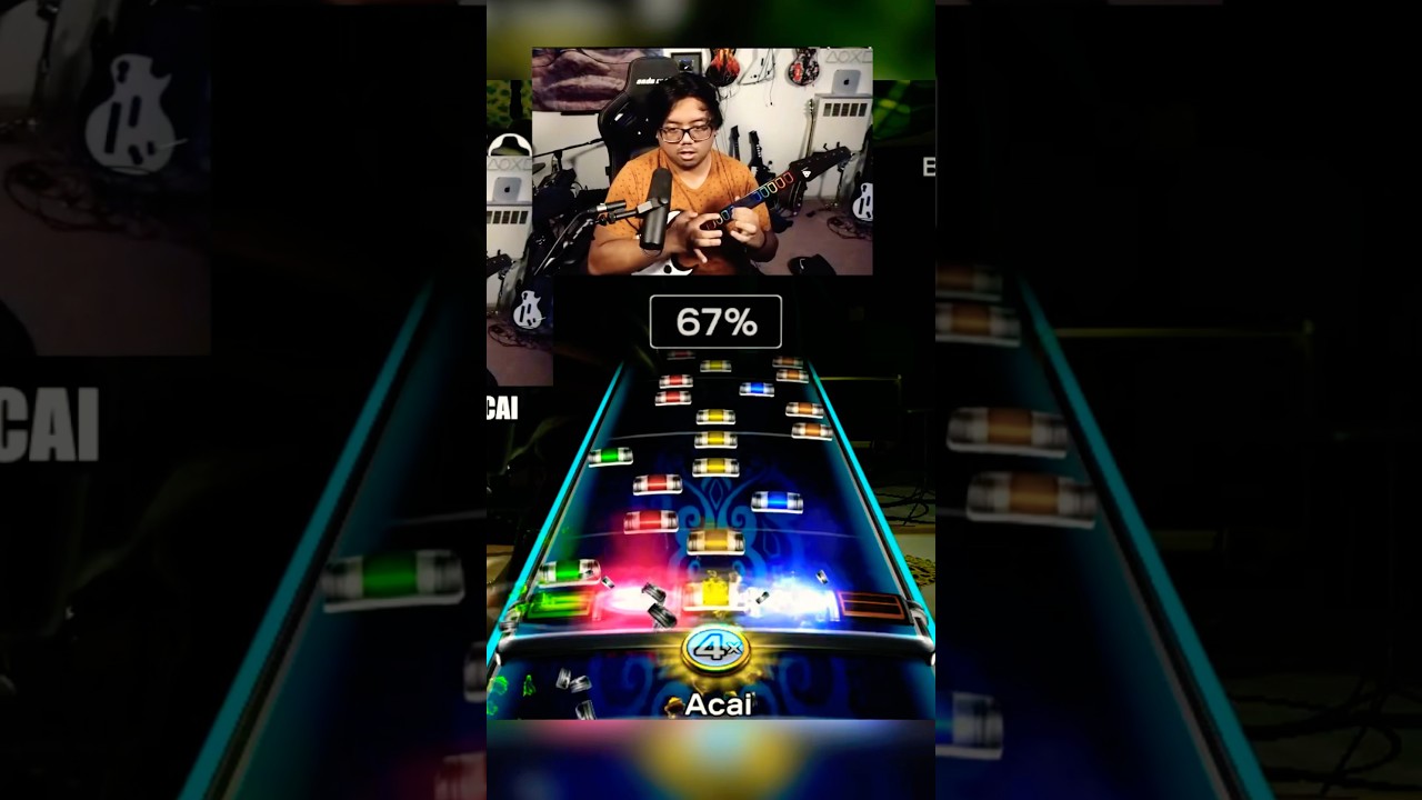 One of the worst third party guitar hero controllers can do this #rockband #guitarhero #doyo