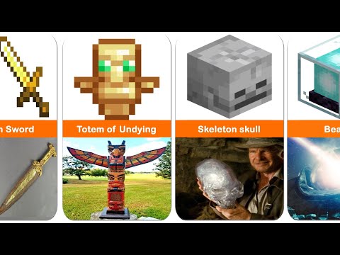 Minecraft Items and Tools in Real Life – Comparison
