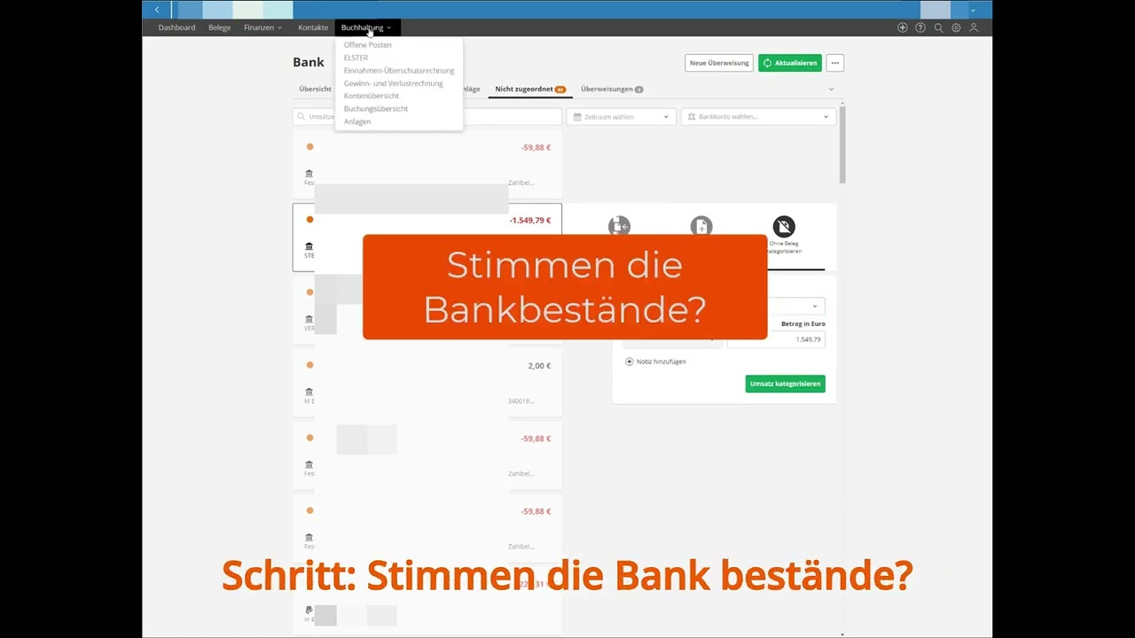 Vorbereitungen in Lexware Office