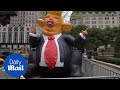 Inflatable Rat Resembling Trump Rises On The Streets Of New York Daily Mail