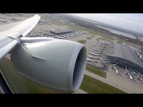EPIC Qatar Airways Boeing 777-300ER takeoff from Heathrow! Video