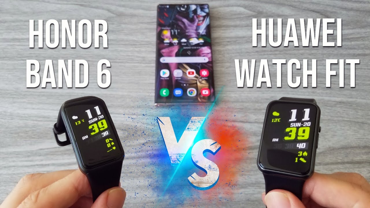 HONOR Band 6 vs Huawei Watch Fit - The Better Choice