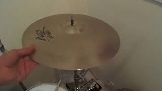 Video thumbnail for Paiste 402 crash by Bertha Drums