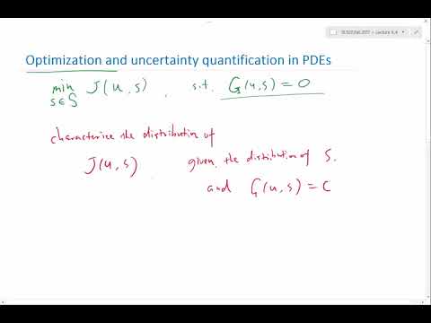 Introduction to PDE based optimization and uncertainty quantification