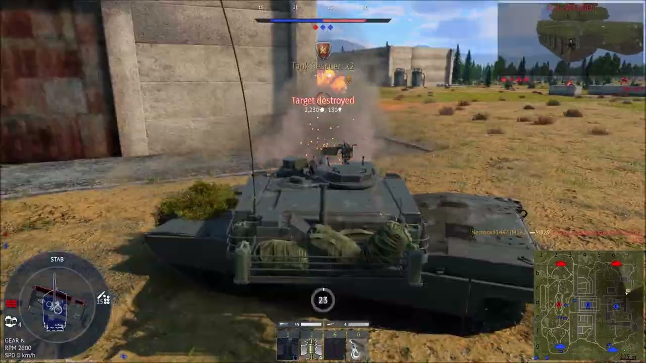 First match m1a2